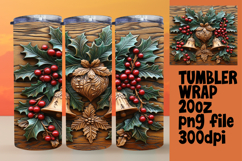 Playful 20oz Tumbler Template , Christmas Product Image 1