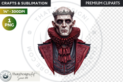 Fantasy Ruler Clipart PNG, Fantasy King &amp; Queen Portrait Product Image 1