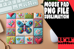 Radiant Mouse Mat Sublimation PNG, Patchwork Product Image 1