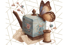 Vintage Butterfly PNG Clipart, Fairytale Cottagecore Images Product Image 5