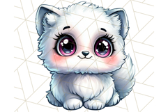 Arctic Animals Kawaii Clipart PNG, Cute Polar Creatures Art Product Image 5