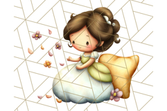 Princess Clipart PNG, Cute Royal Girl Clip Art Product Image 5
