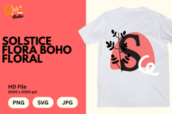 Solstice Flora Boho Floral Monogram Product Image 1