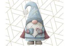 Cozy Winter Gnome Clipart PNG, Christmas Gnome Clip Art Product Image 5