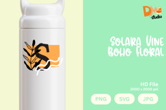 Solara Vine Boho Floral Monogram Product Image 1