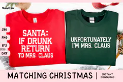 Matching Christmas Quote SVG | Mrs Claus Product Image 1