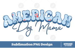 American Dog Mama Papa 4th of July USA Paw DTF PNG Bundle Product Image 2