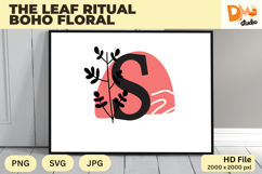 The Leaf Ritual Boho Floral Monogram Product Image 1