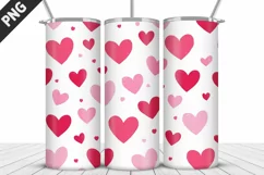 Lovely Hearts Tumbler Design | Valentine's Day Tumbler Wrap Product Image 2