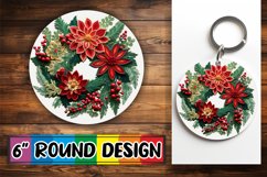 3D Stitched Winter Scene Ornament Sublimation Product Image 1