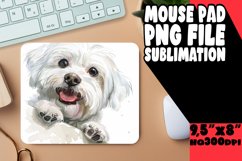 Joyful PeekaBoo Dog Sublimation Mousepad PNG Product Image 1