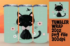 Charming Cat Tumbler Wrap for 20oz Product Image 1
