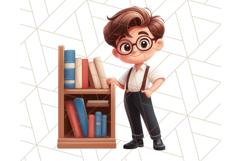 Boy Teacher Clipart PNG, Cute Male Teacher Illustration Product Image 5