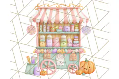 Haunted Sweet Shoppe PNG Clipart, Pastel Halloween Bakery Product Image 4