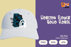 Horizon Flower Boho Floral Monogram Product Image 1