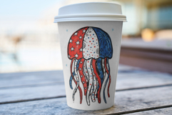 4th of July Undersea Life Clipart Product Image 5