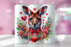 Valentine's Day Tumbler Wrap Sublimation Design Product Image 1