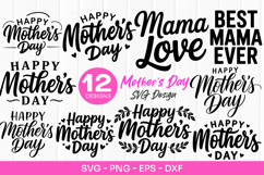 Mama Love Mothers Day Quotes SVG PNG Product Image 1