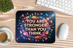 Inspirational Quotes Mouse Pad, Motivational PNG Sublimation Product Image 1