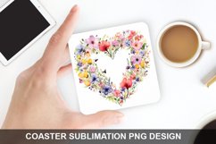 Spring Flower - Coaster Sublimation Design Product Image 1