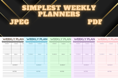 best simplest weekly planner freebie 64, free Weekly planner Product Image 3