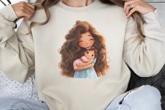 Watercolor Sisterhood Clipart PNG Product Image 1