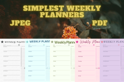 best simplest weekly planner freebie 49,free Weekly planners Product Image 2