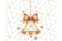 Vintage Christmas Ornaments and Presents PNG Holiday Clipart Product Image 5