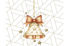 Vintage Christmas Ornaments and Presents PNG Holiday Clipart Product Image 5
