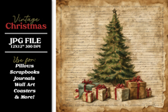 Huge Vintage Christmas Digital Paper Backgrounds Bundle Product Image 17