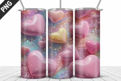 Valentines Love Skinny Tumbler PNG Wrap| Valentines Tumbler Product Image 2