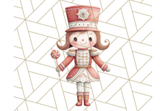 Nutcracker Clipart, Festive Holiday Toy Soldier PNG Art Product Image 5