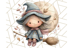 Spooky Little Witches Halloween Clipart PNG Product Image 5
