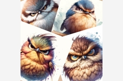 Angry Grumpy Birds Clipart Bundle | 13 JPEG Files Product Image 3