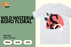 Wild Wisteria Boho Floral Monogram Product Image 1