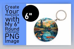 Radiant 3D Landscape Round Design Sublimation Product Image 1