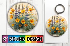 Radiant Bloom Keychain Artwork Product Image 1