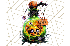 Bright Halloween Potion Bottle PNG Clipart, Holiday Elements Product Image 5