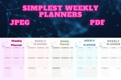 best simplest weekly planner freebie 43,free Weekly planners Product Image 1