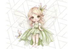 Pastel Fairies and Butterflies PNG, Spring Fantasy Clipart Product Image 5