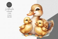 Mother's Day clipart, Duck and ducklings clipart, Family Product Image 1