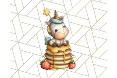 Cute Dessert Unicorn PNG Clipart with Cupcakes &amp; Candies Product Image 5