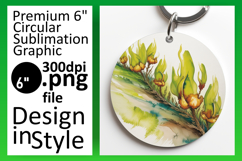 Trendy Round Design for Car Coasters , Flowers Product Image 1