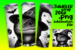 DIY 20oz Tumbler Wrap File , Halloween Dino Product Image 1