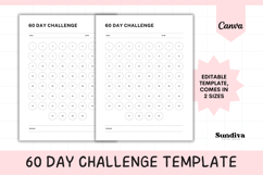60 Day Challenge Editable Template 1 Product Image 1