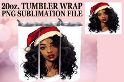 Enchanted vibes 20oz tumbler wrap, Xmas Girl Product Image 1
