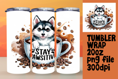 CHARMING 20oz Tumbler Design , Coffee Dog Product Image 1