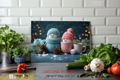 Kitchen cutting board | snowman sublimation png Product Image 1