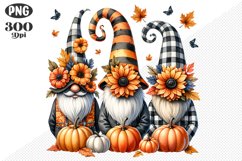 Halloween Gnomes Sublimation - Clipart PNG Design Product Image 1