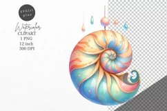 Ornament clipart, Summer clipart, Seashell clipart Product Image 1